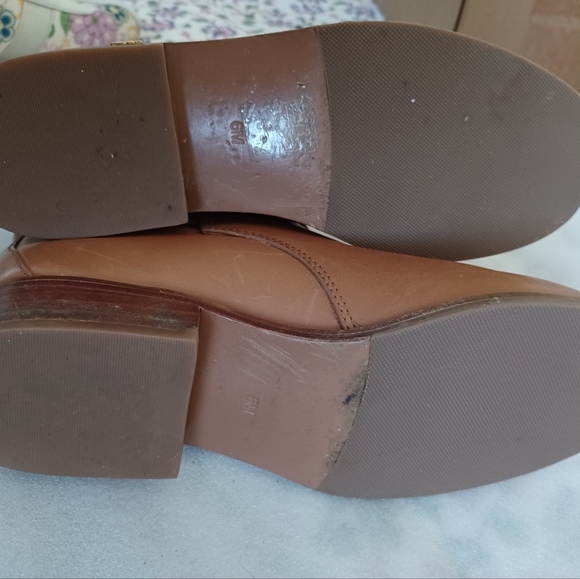 Tory Burch Women Brooke Ankle Booties tan calf leather size 6 preowned - Picture 4 of 13